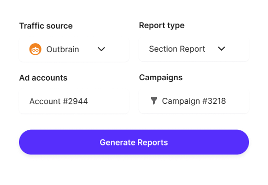 Customise Reports